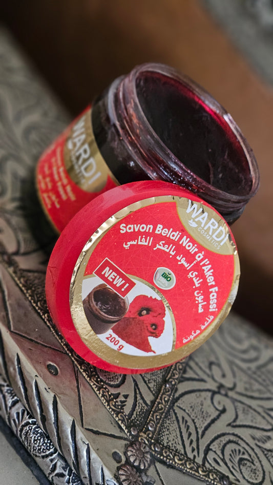 Savon Beldi Noir à l’Aker Fassi - 200gr